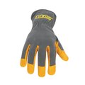 Estwing Leather Palm Work Glove with Elastic Sewn Extended Cuff, Small EWLPSC0608